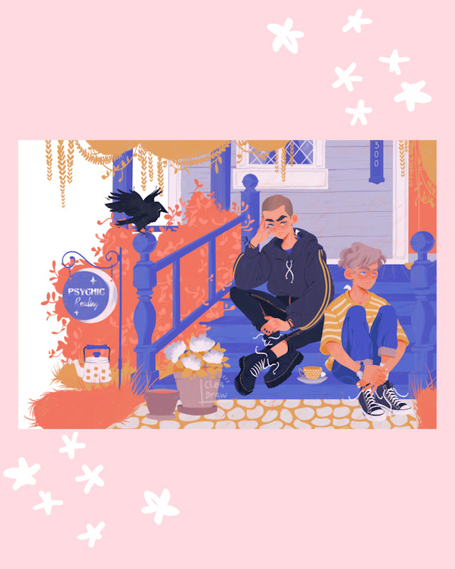 Pynch on the stairs Prints