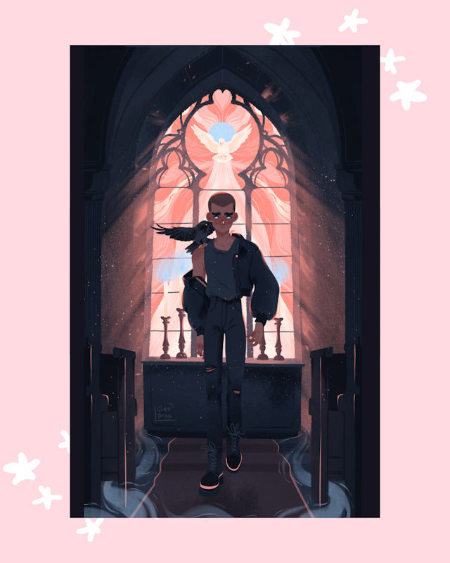 Ronan in church Prints